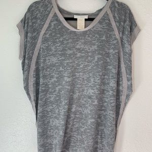 MM Couture By Miss Me, SS Tee with chiffon back panes and accents